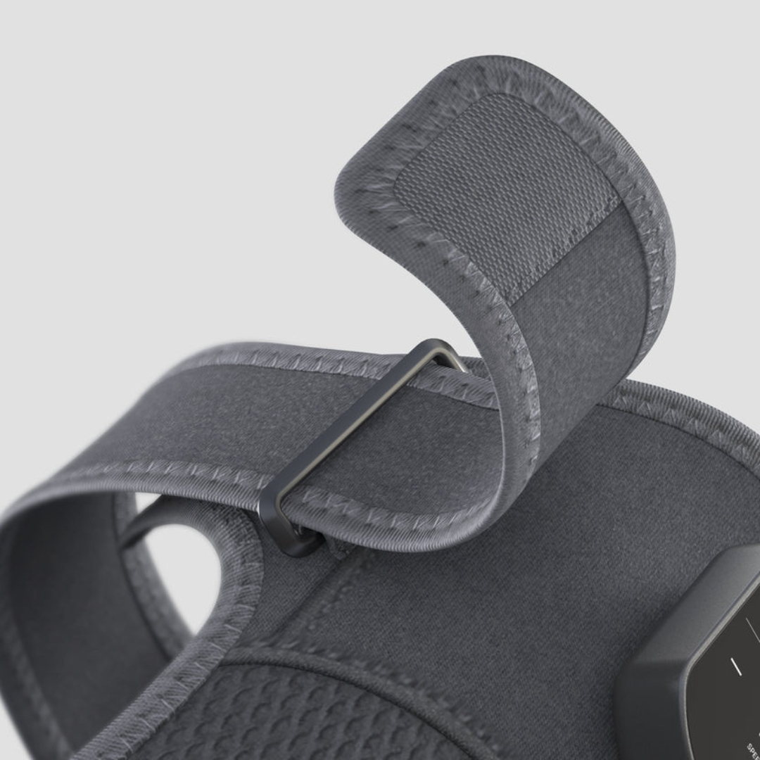 Detalhe das tiras do massageador